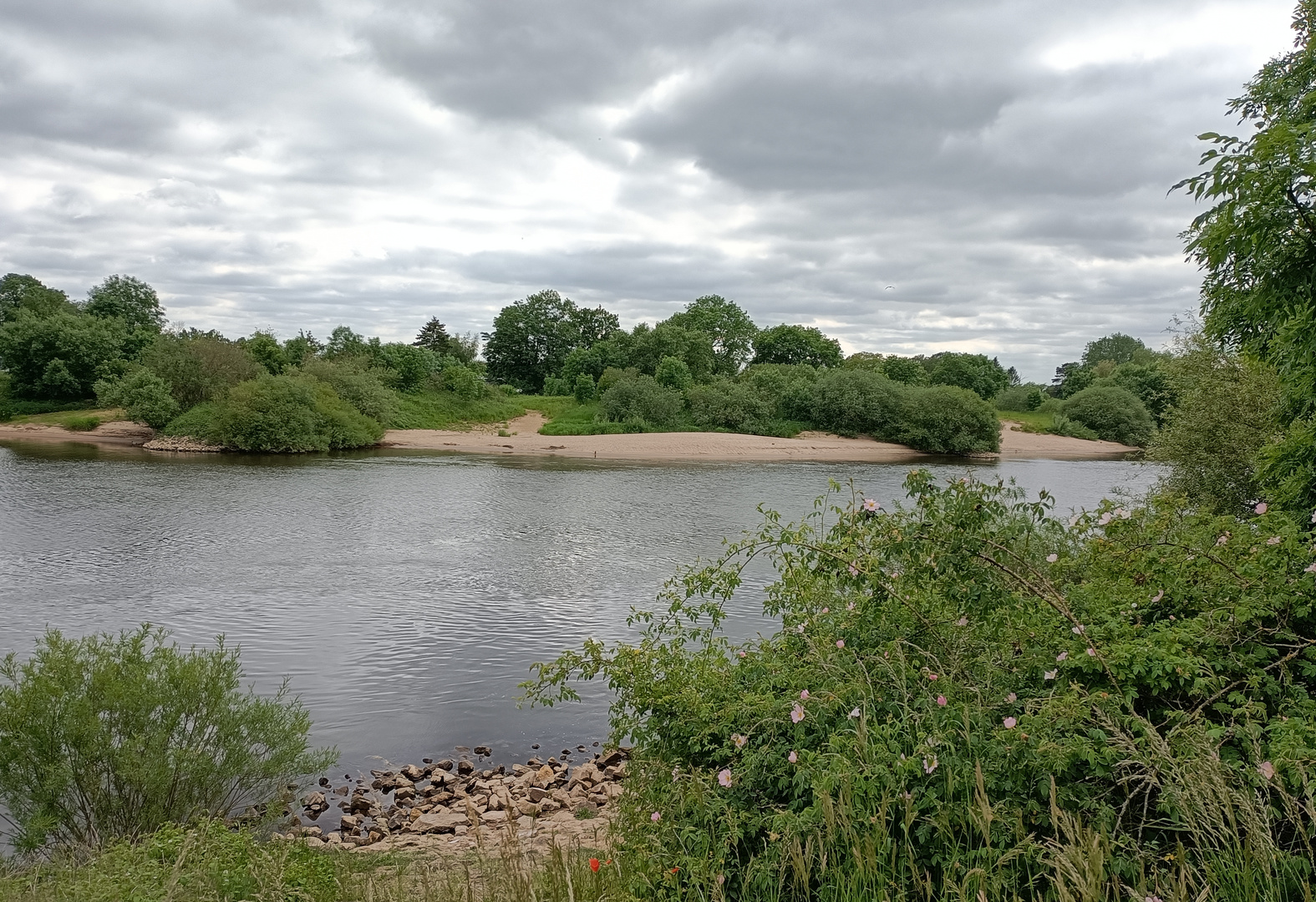 Blick auf die Weser bei Achim