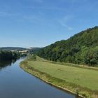 Blick auf die Weser bei Beverungen