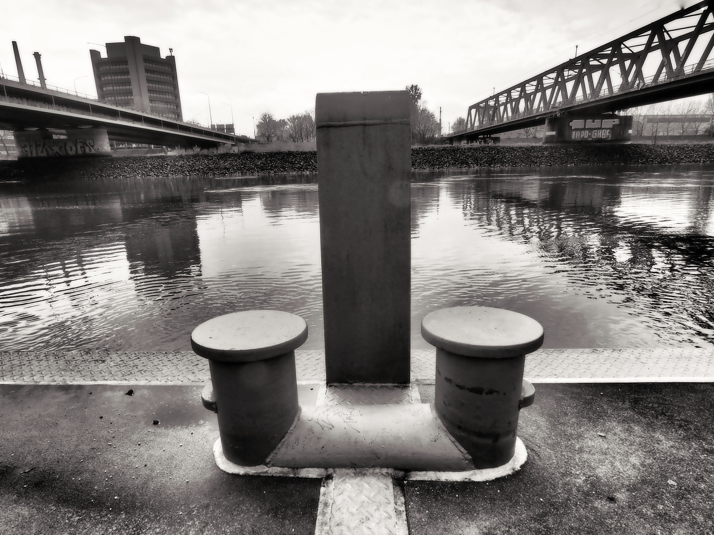 Blick auf die Weser in Bremen