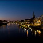 Blick auf die Weser von der Wilhelm-Kaisen-Brücke aus