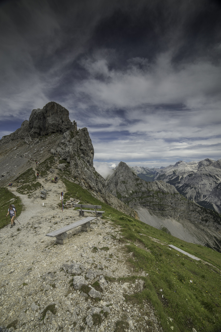 Blick auf die westliche Karwendelspitze