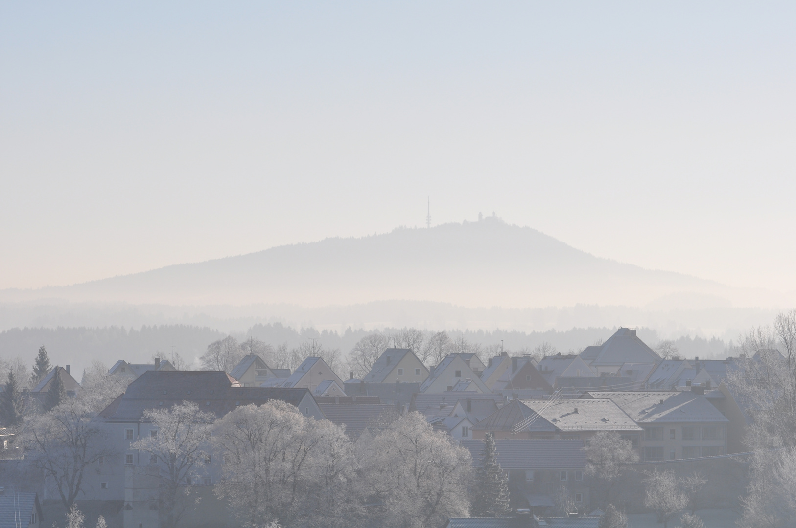 Blick auf die Wetterstation Hohenpeissenberg/Obb.