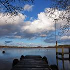 Blick auf die Wolken über dem Schöhsee bei Plön