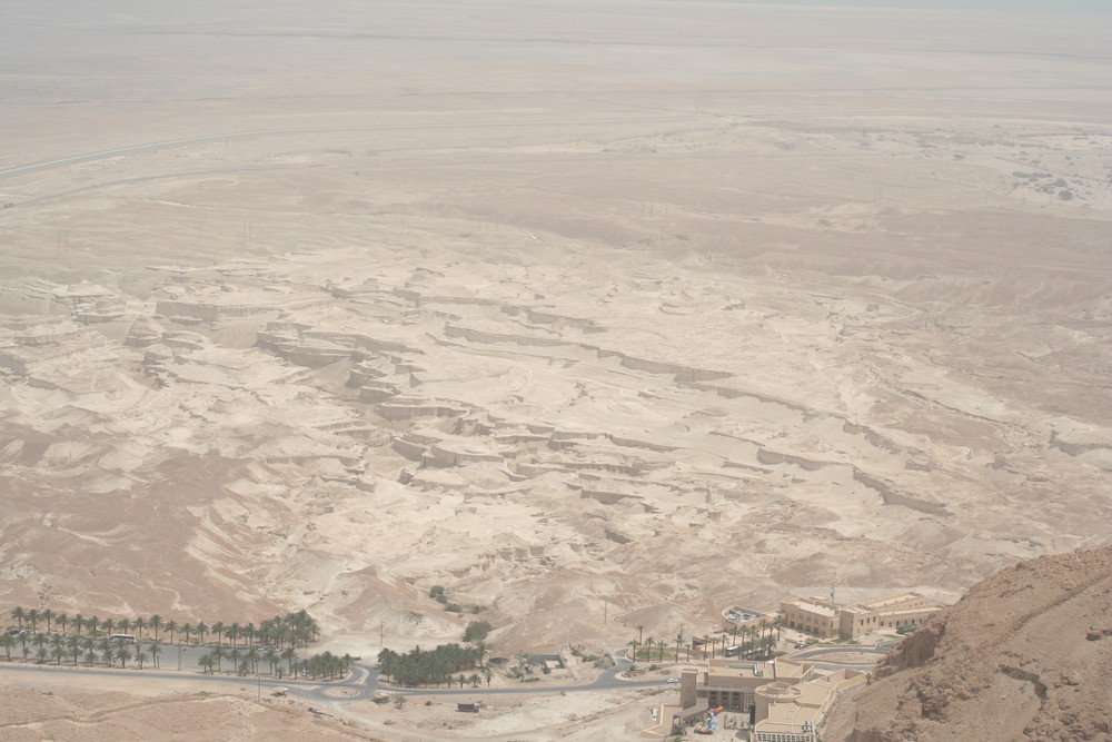Blick auf die Wüste vor MASADA