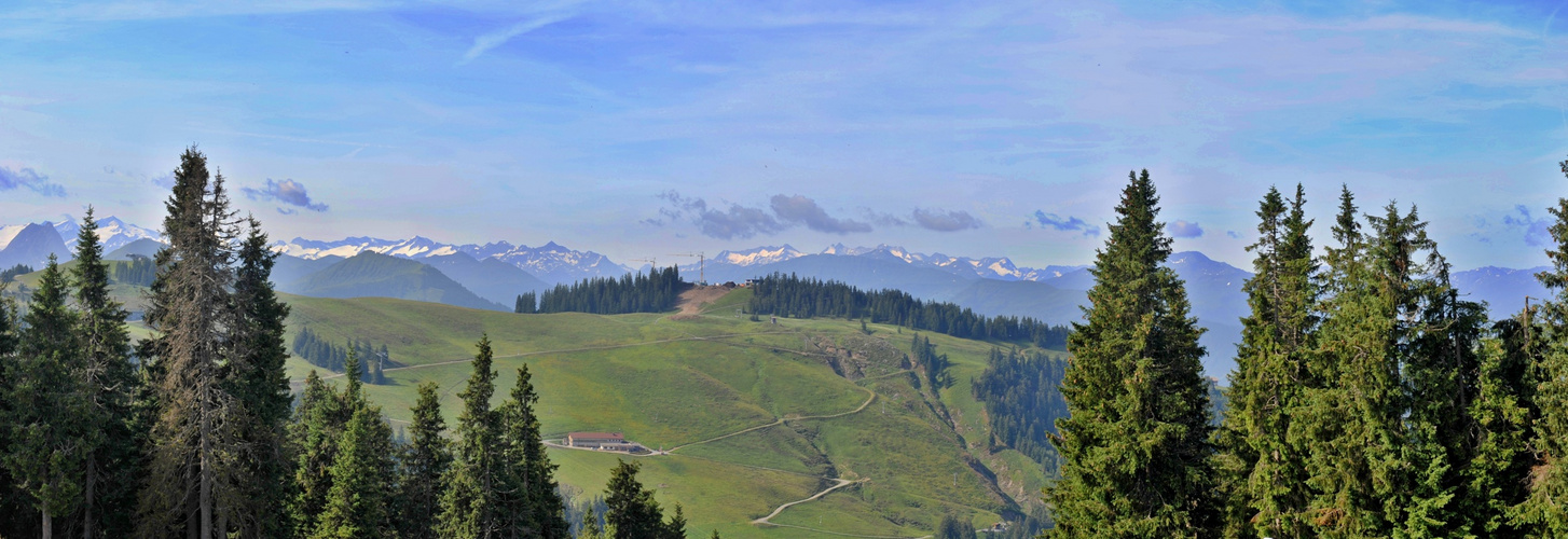 Blick auf die Zillertaler Alpen