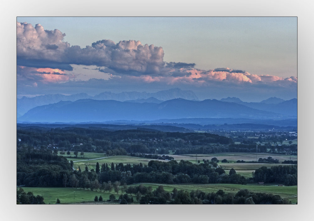 Blick auf die Zugspitz in HDR