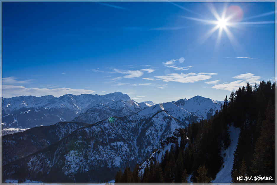 Blick auf die Zugspitze