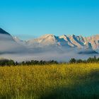 Blick auf die Zugspitze im Morgenlicht