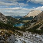 Blick auf die Zugspitze und den Seebensee