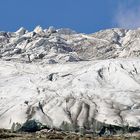 Blick  auf die Zunge des Feegletschers im Sommer 2007