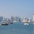 Blick auf Doha, Qatar.