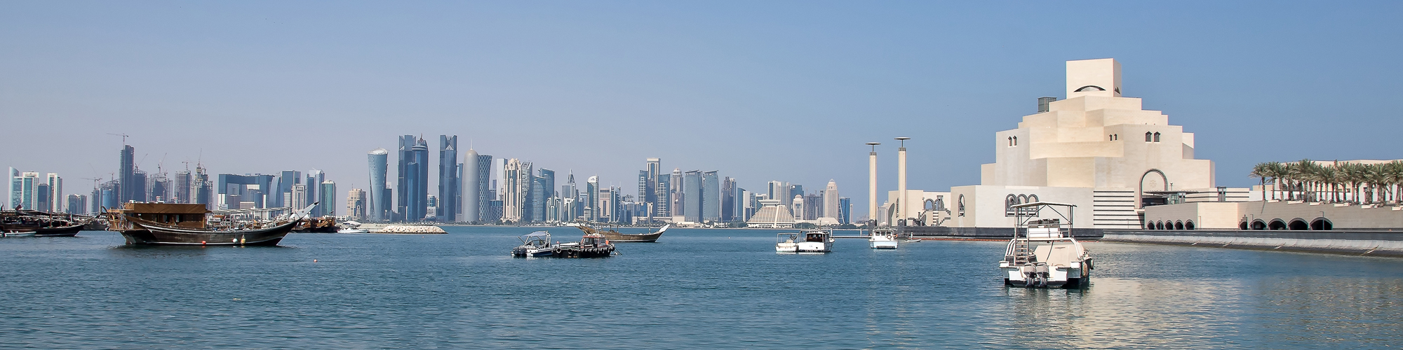 Blick auf Doha, Qatar.