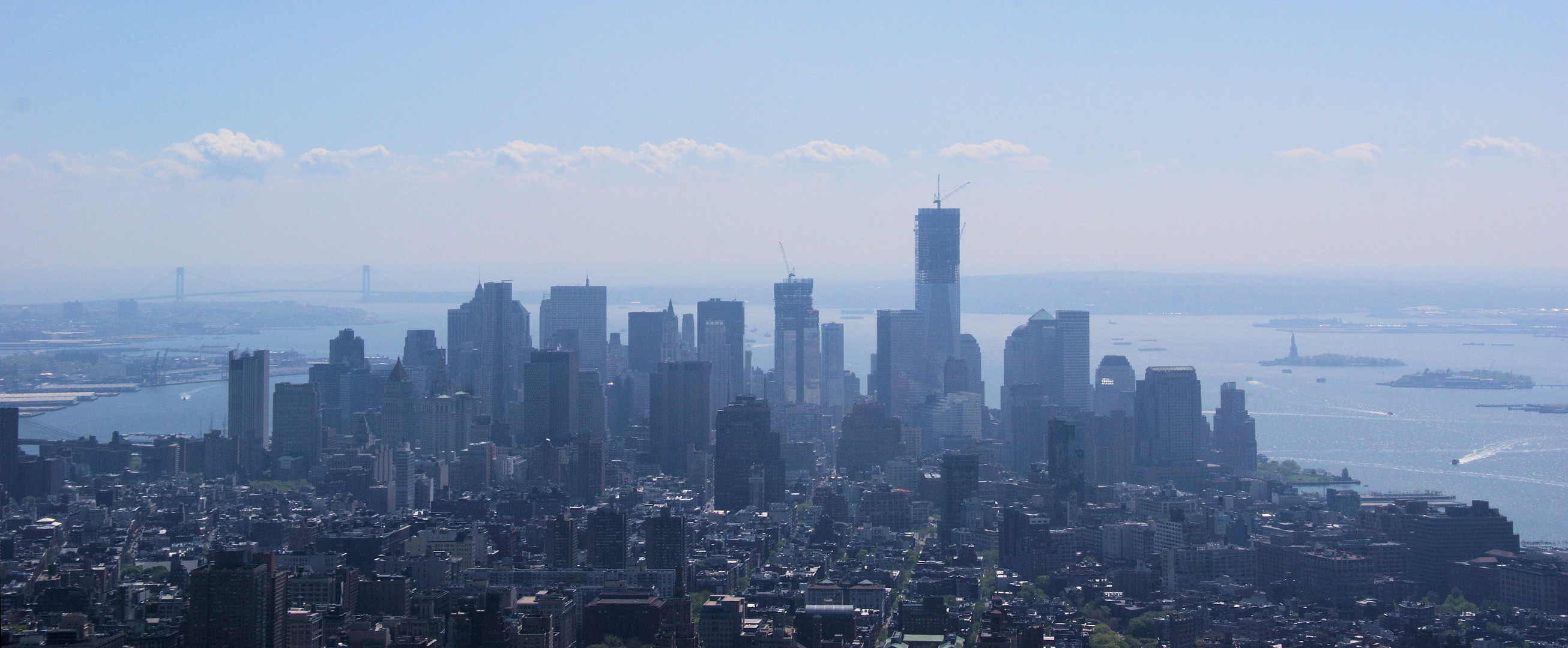 blick auf downtown manhattan