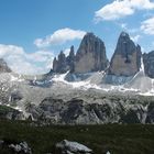 Blick auf Drei Zinnen von Gwengalpenjoch