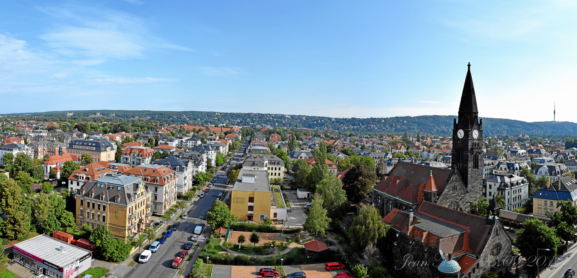 Blick auf Dresden vom Ernemannturm