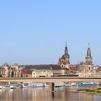 Blick auf Dresdens Zentrum von Osten