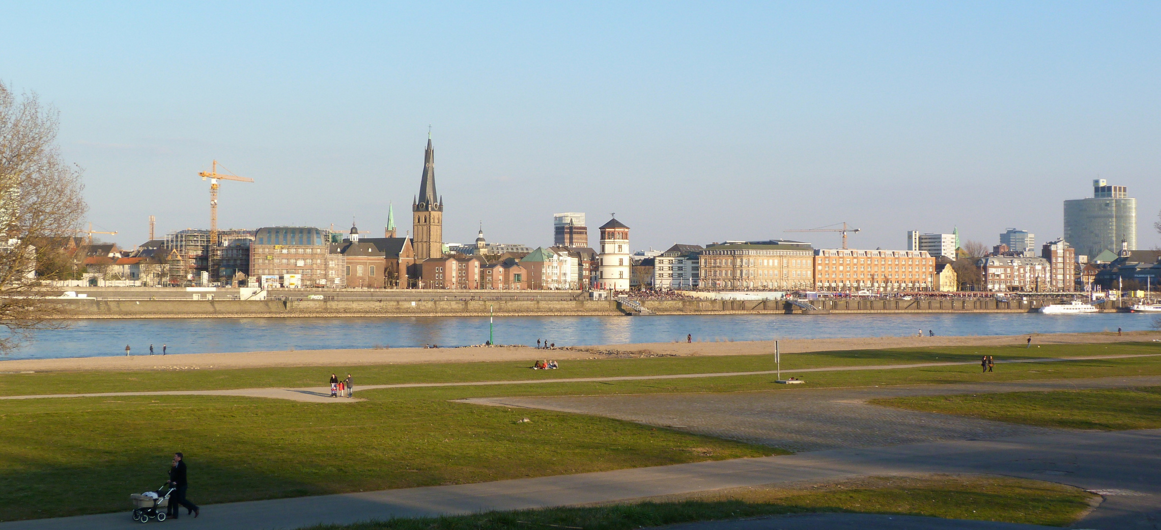 Blick auf Düsseldorf