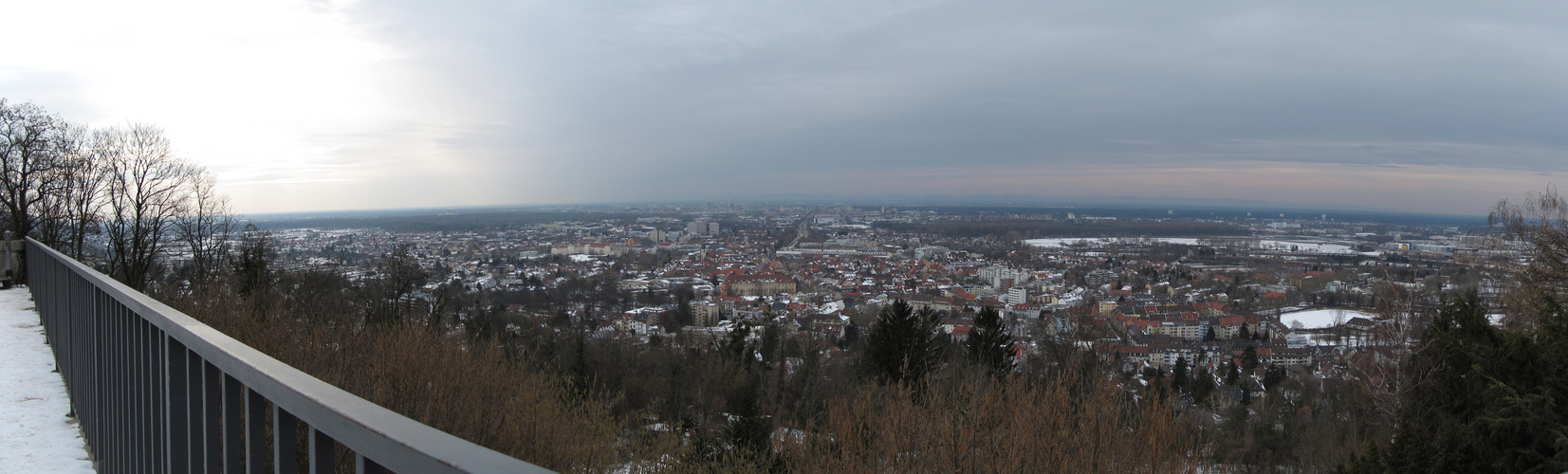 Blick auf Durlach und die Fächerstadt