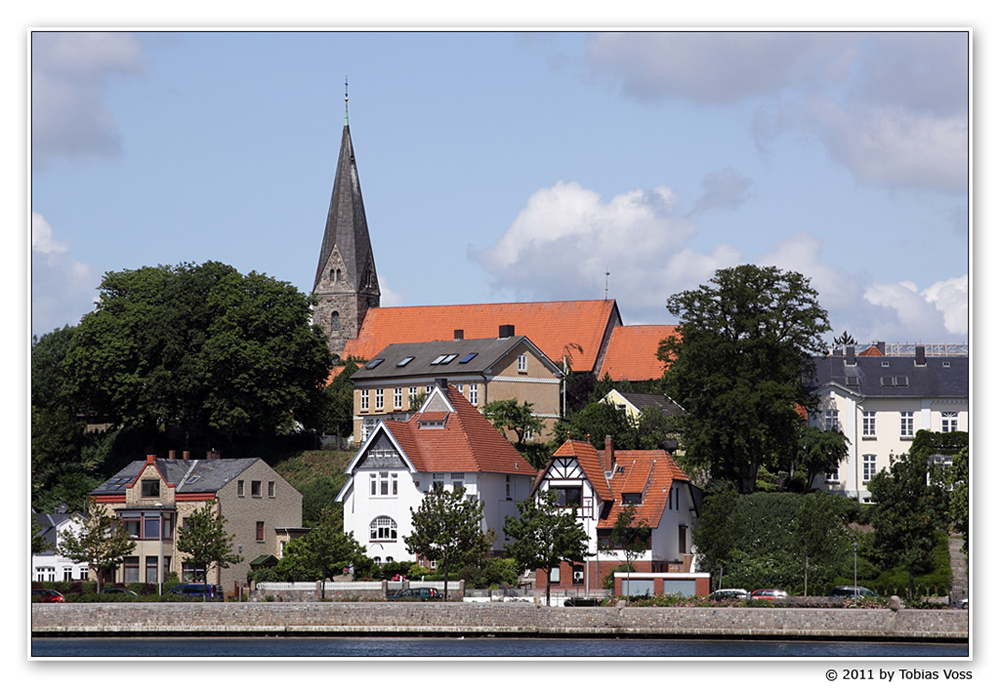 Blick auf Eckernförde Borby