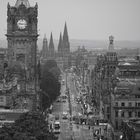 Blick auf Edinburgh im Nieselregen