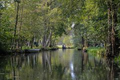 Blick auf ein Fließ bei Lübbenau/Lehde im Spreewald