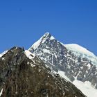 Blick auf einen Berggipfel von der Bergstation Bettmerhorn