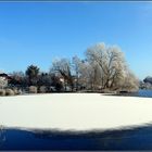 Blick auf einen der vielen Seen rund um Plön am 22. Januar 2016