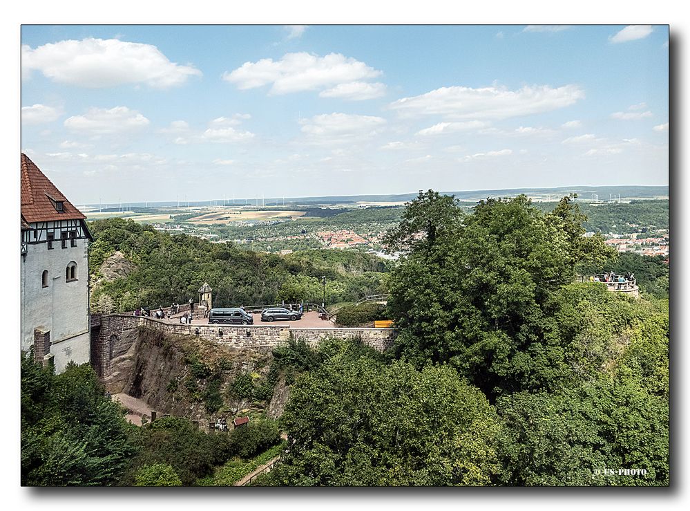 Blick auf Eisenach von der Wartburg aus