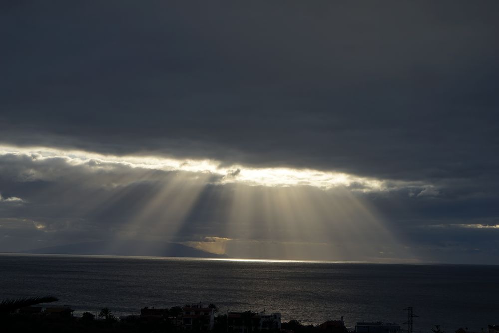 Blick auf El Hierro gestern Nachmittag