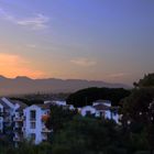 Blick auf Elviria bei Sonnenuntergang