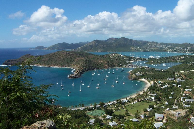 Blick auf "English Harbour" Antigua