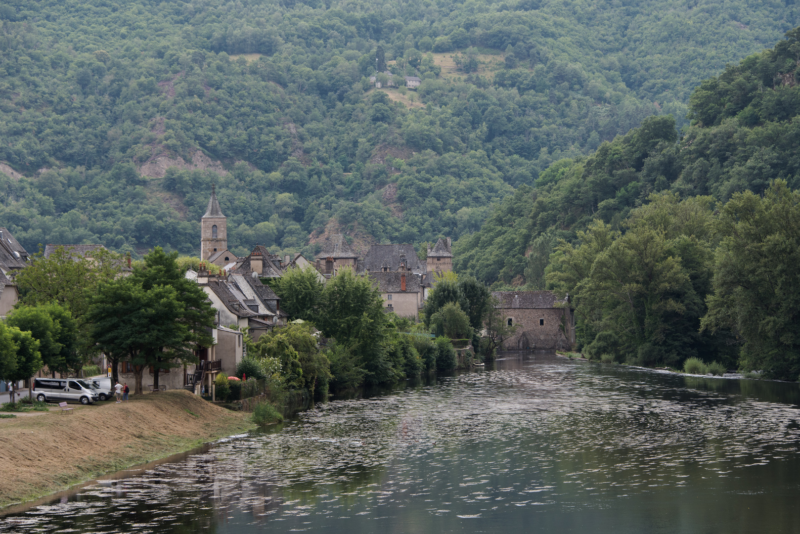 Blick auf Entraygues-sur-Truyère