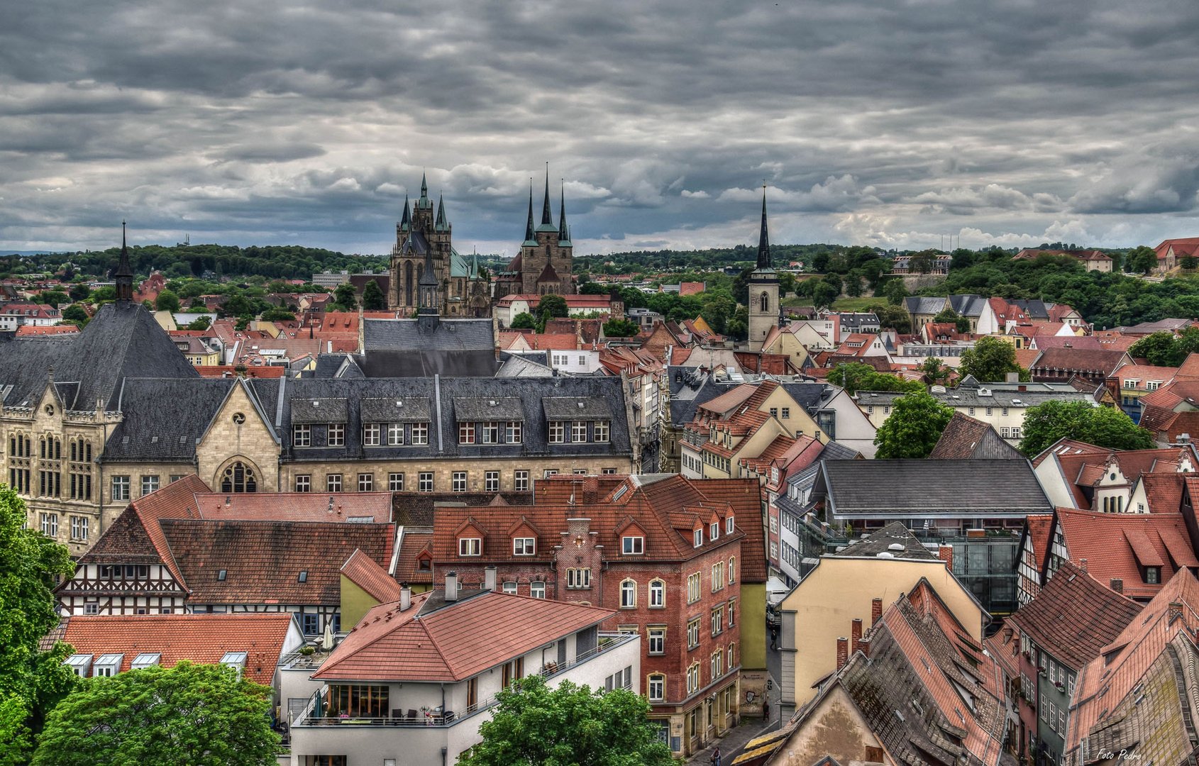 Blick auf Erfurt...