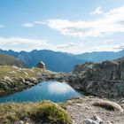 Blick auf Erlanger Hütte (Pitztal, Tirol)