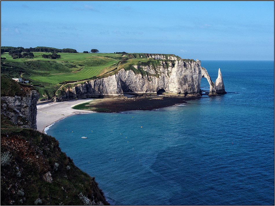 Blick auf Etretat ohne Etretat