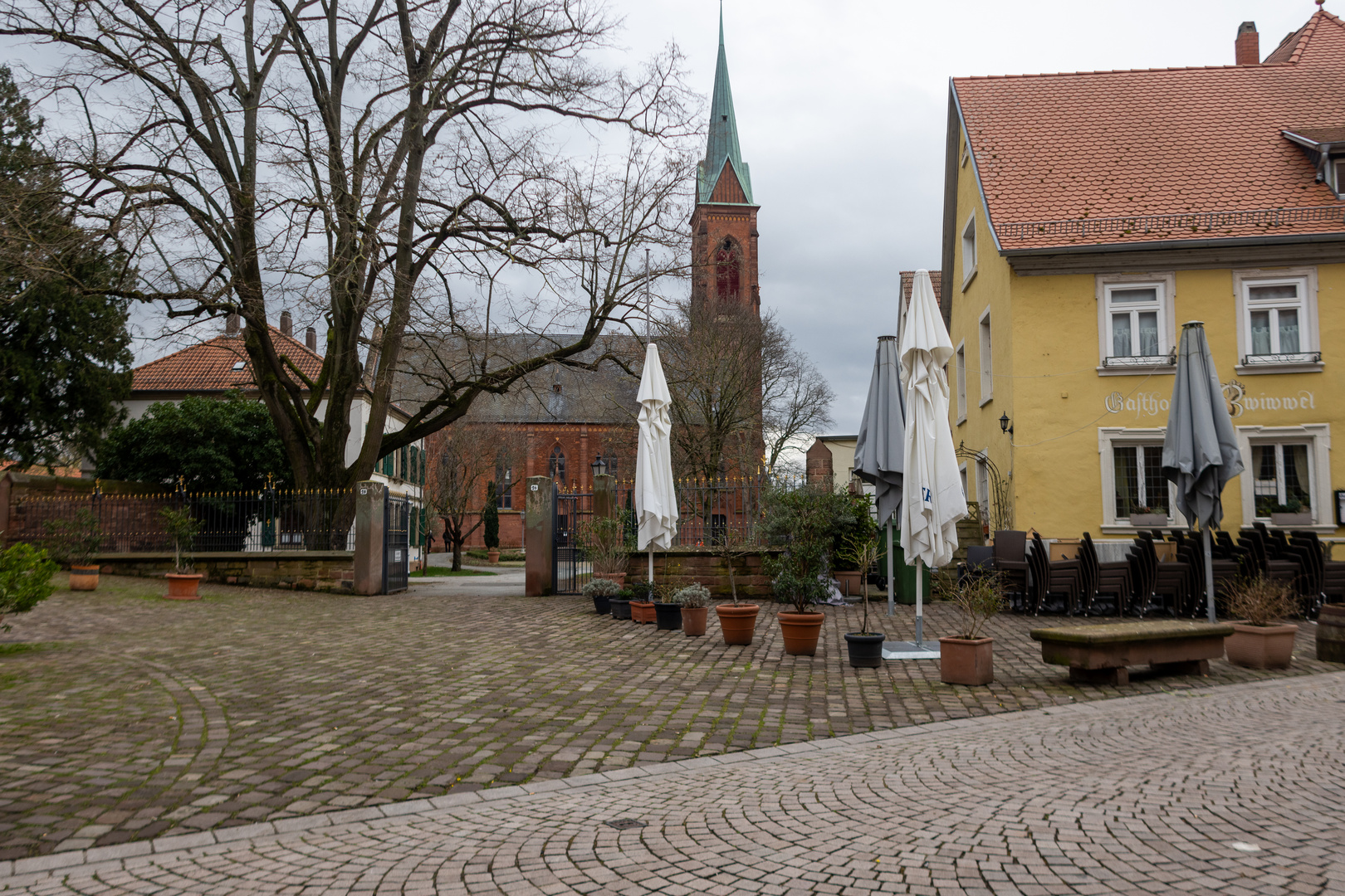 Blick auf evangelische Stadtkirche