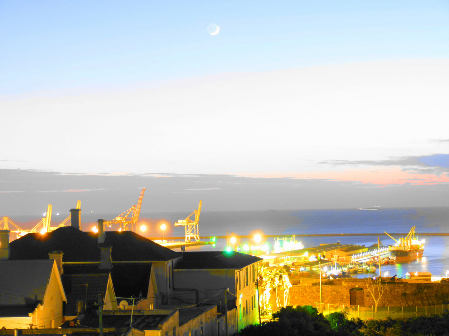 Blick auf fen Hafen von Port Elisabeth