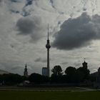 Blick auf Fernsehturm und Marienkirche