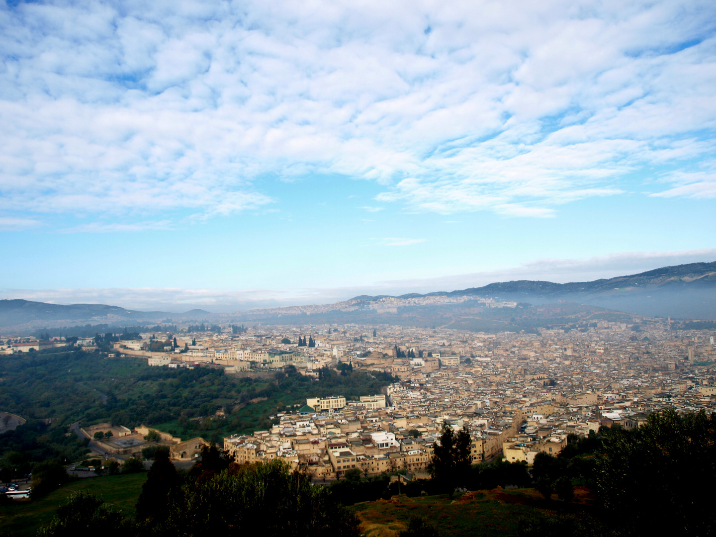 Blick auf Fès, Marokko