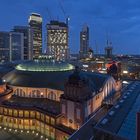 Blick auf Festhalle Frankfurt