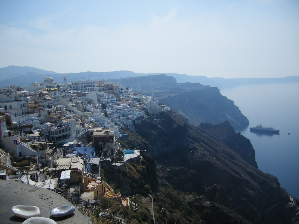 Blick auf Fira (Santorin)