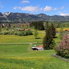 Blick auf Fischen im Allgäu