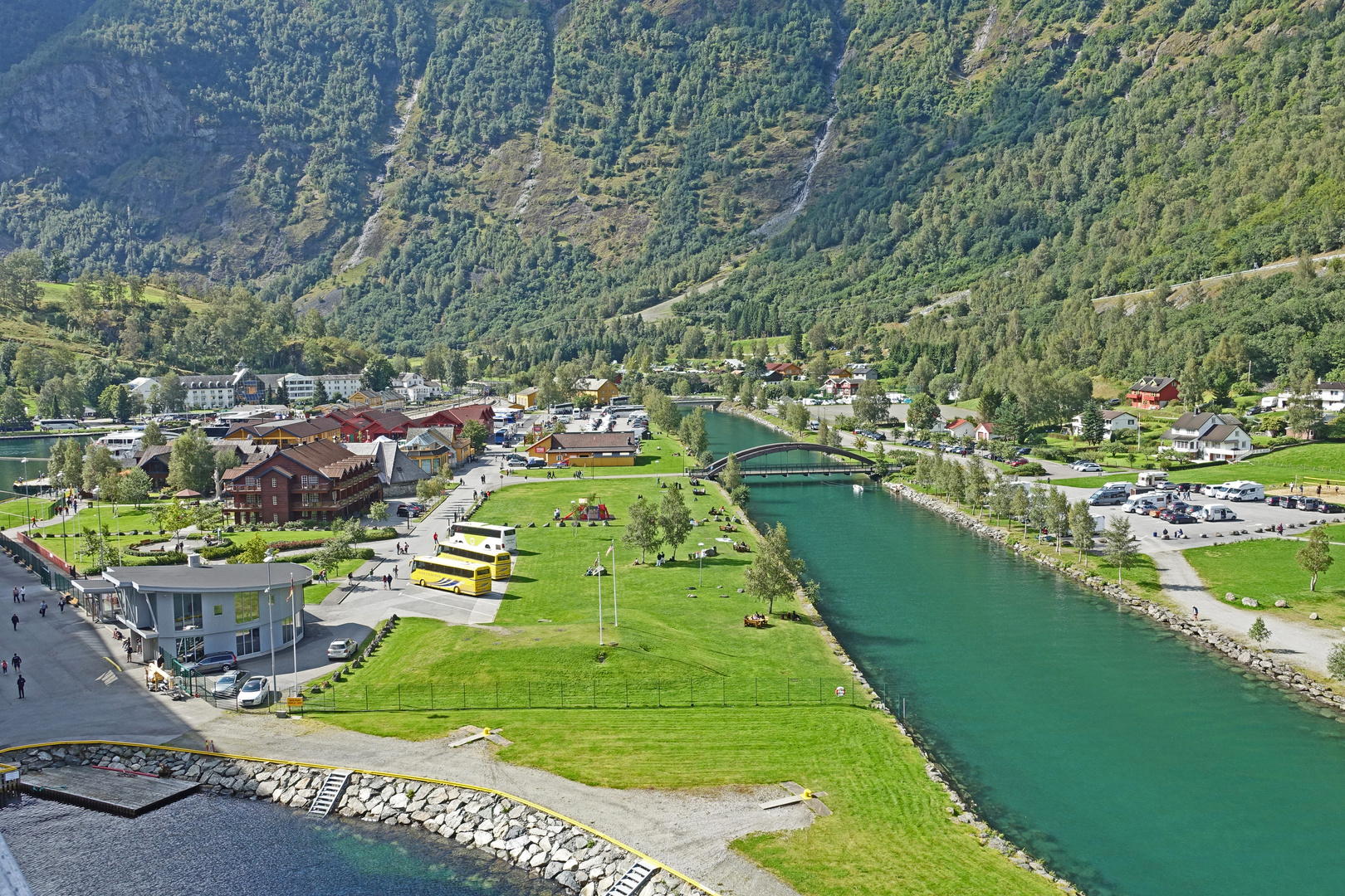 Blick auf Flam Norwegen