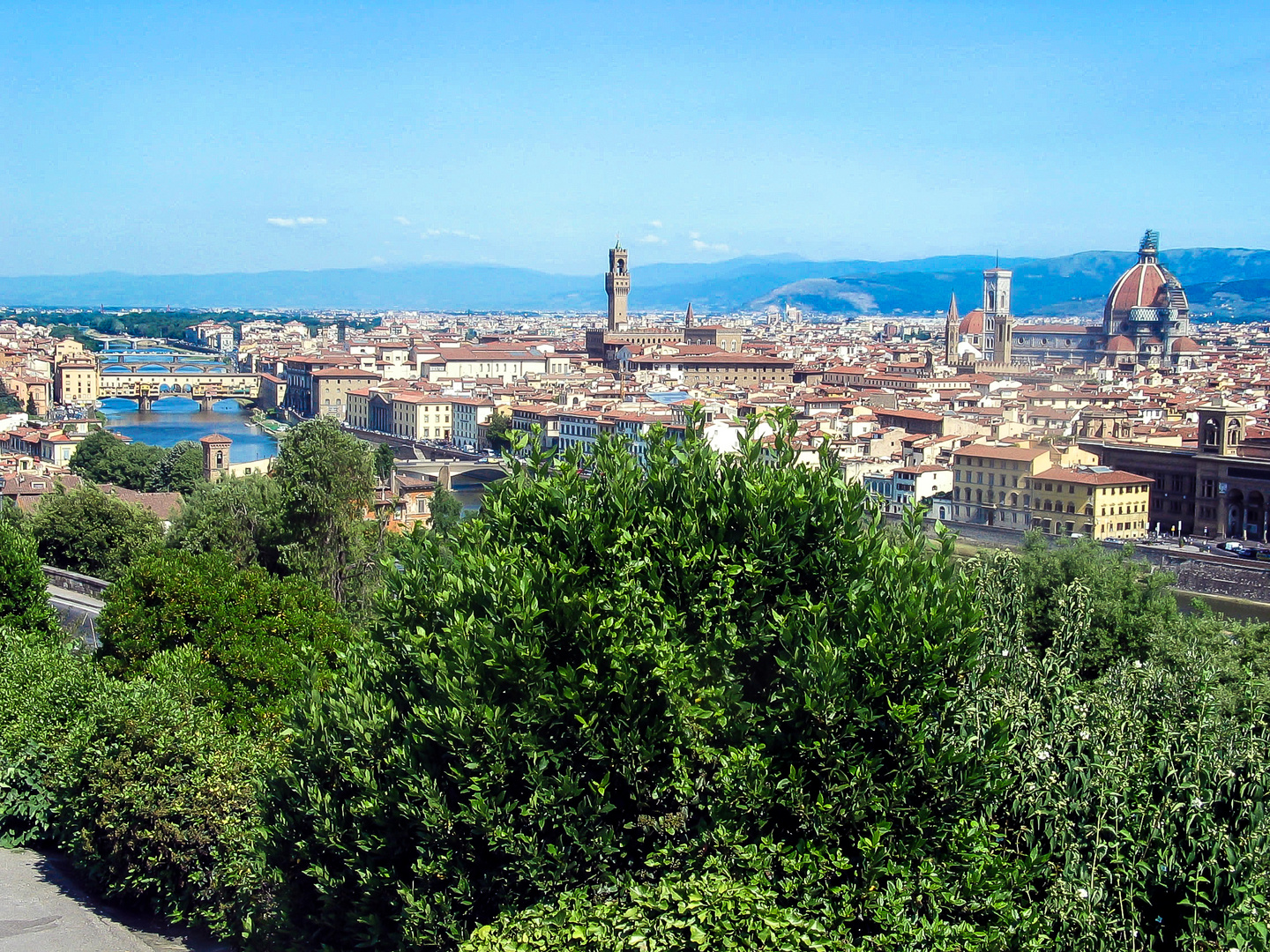 Blick auf Florenz von Piazza Michelangelo