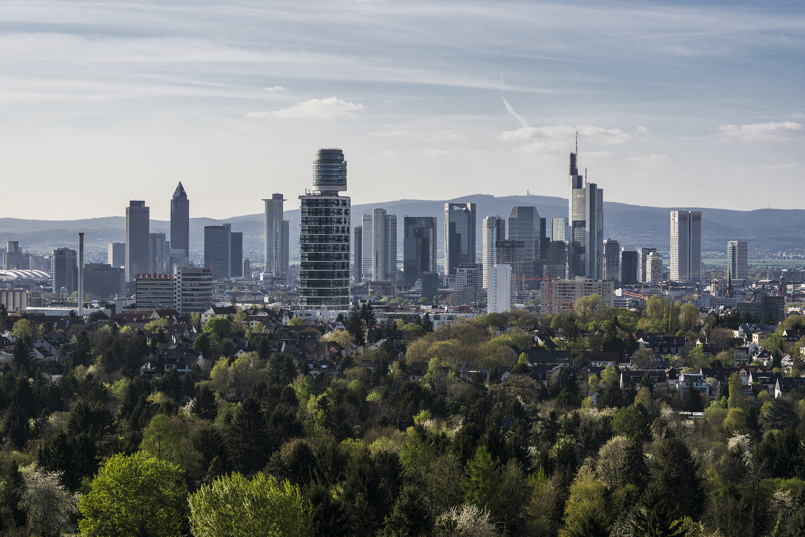 Blick auf Frankfurt am Main am 06.04.2017