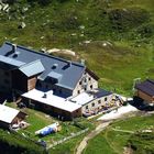 Blick auf Franz-Senn-Hütte