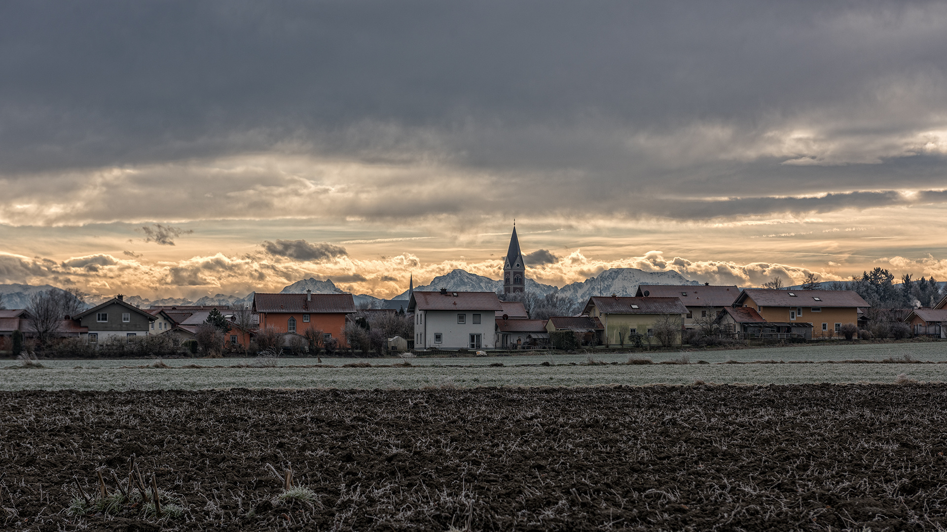 Blick auf Fridolfing