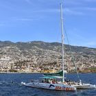 Blick auf Funchal von einer Segeltour