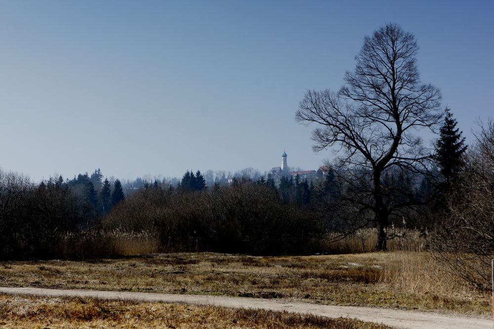 Blick auf Gaißach