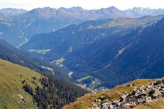 Blick auf Gargellen und die Montafoner Berge